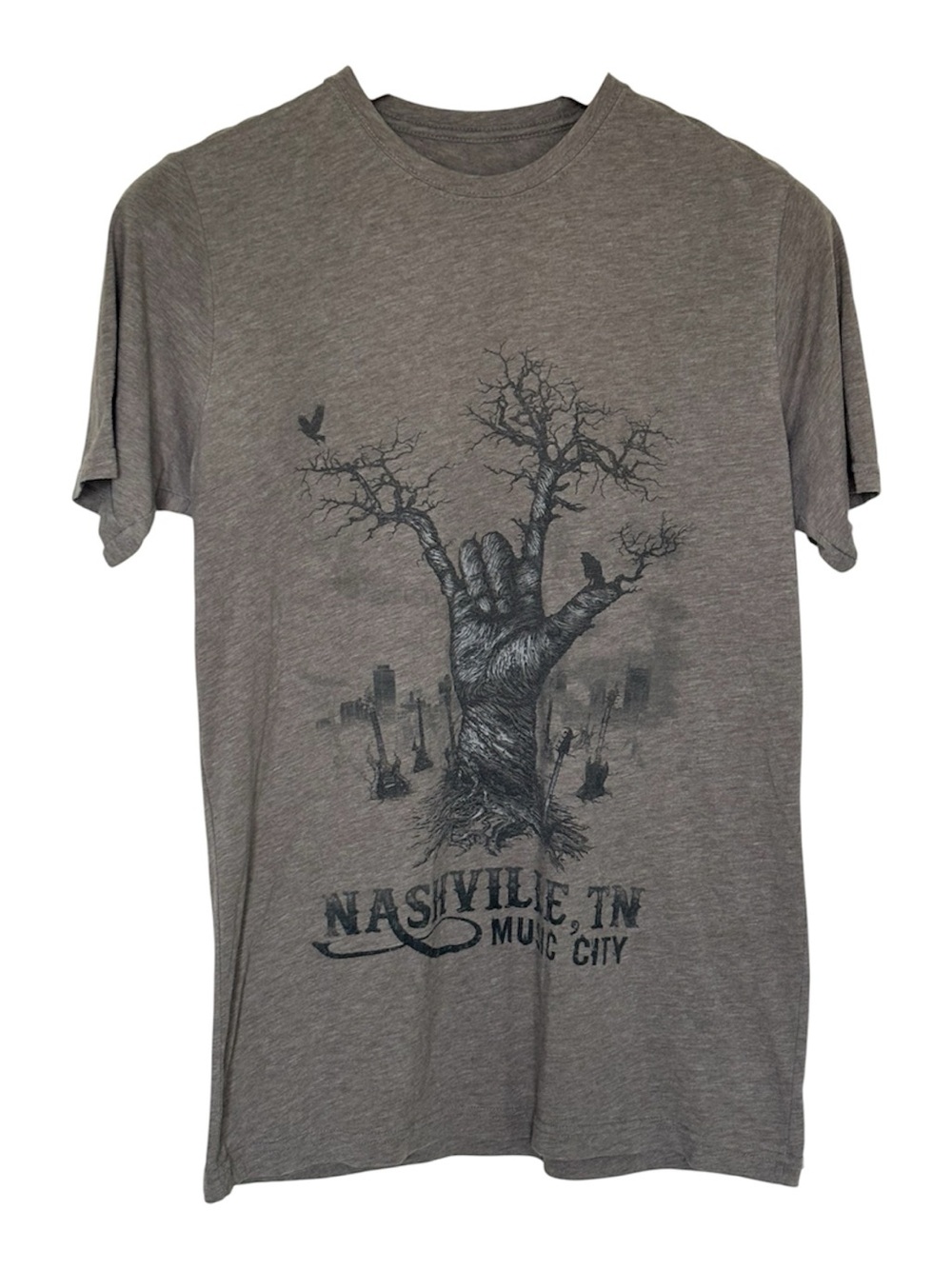 Nashville Music City Graphic Tee - Gray